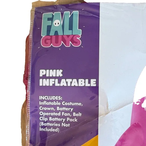 FALL GUYS PINK BEAN Inflatable‎ Halloween Costume Kids ONE SIZE BRAND NEW SPIRIT - Picture 4 of 4